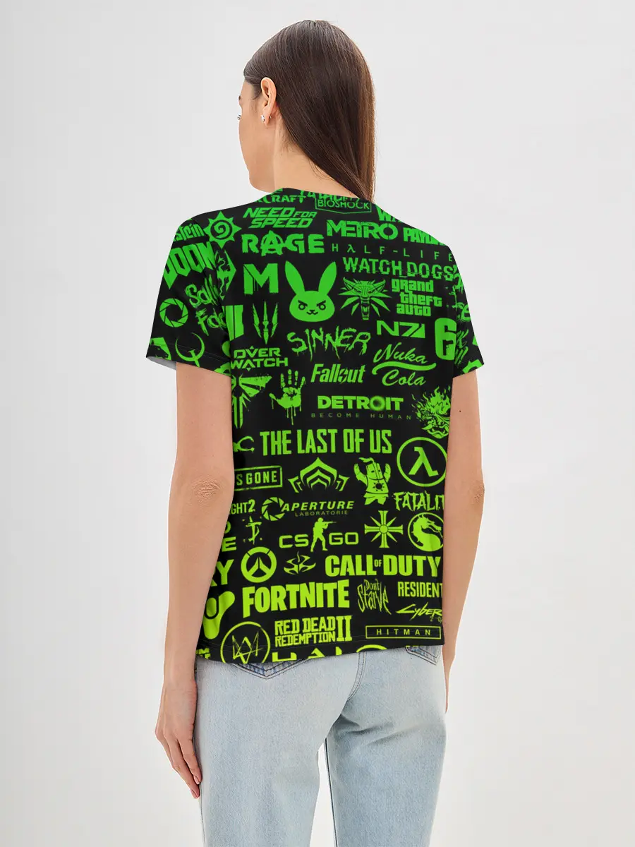 Женская базовая футболка / ЛОГОТИПЫ ИГР