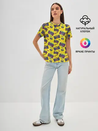 Женская базовая футболка / DISCO