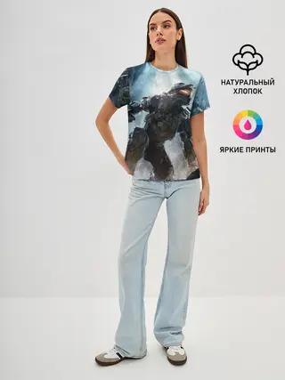 Женская базовая футболка / Halo