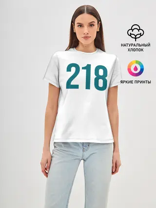 Женская базовая футболка / Squid game - Чхо Сан Воо 218