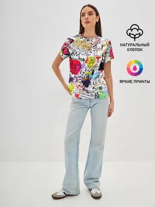 Женская базовая футболка / DG paint