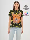 Женская базовая футболка / Corgi | Stars