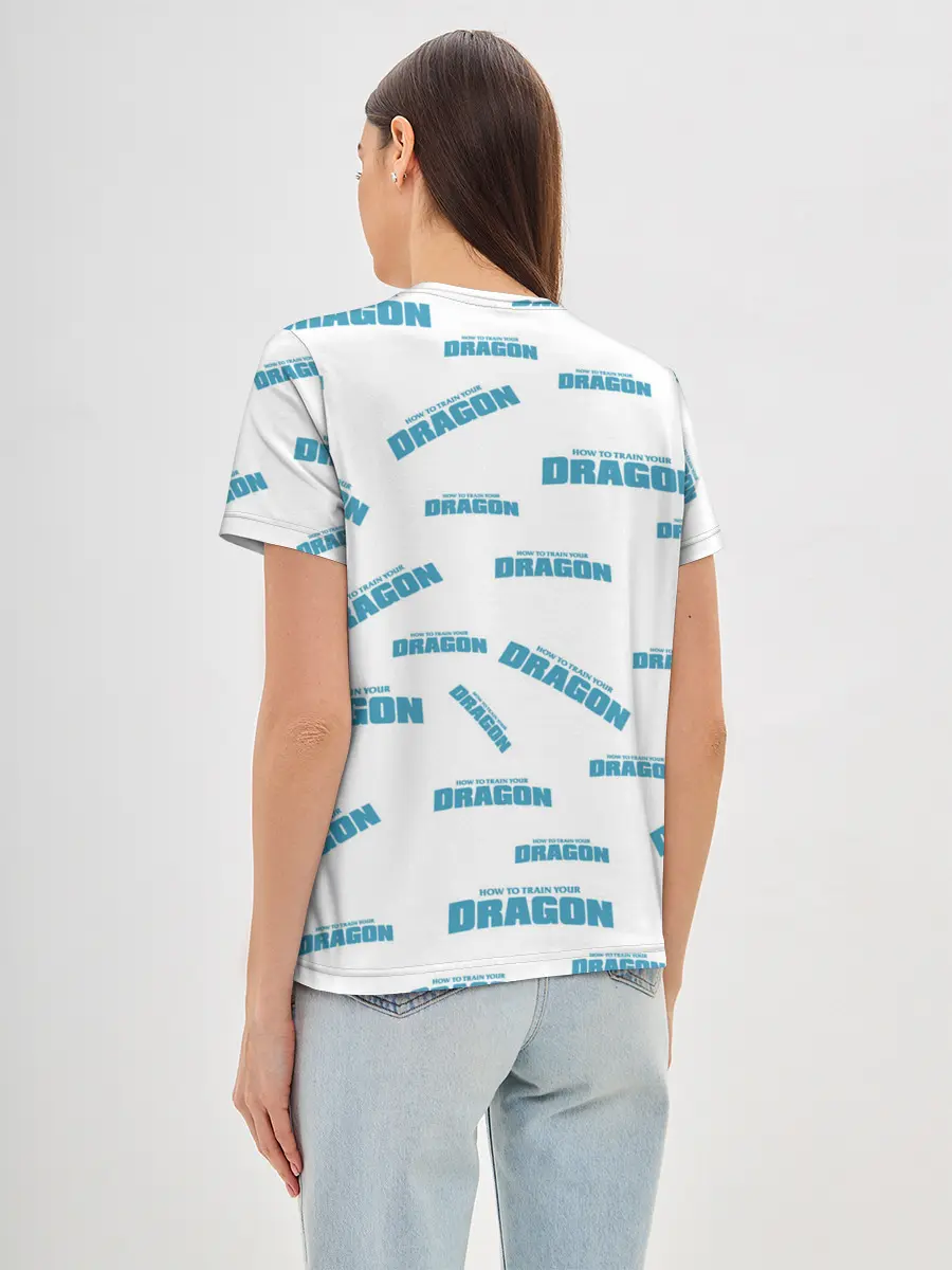 Женская базовая футболка / Как приручить дракона