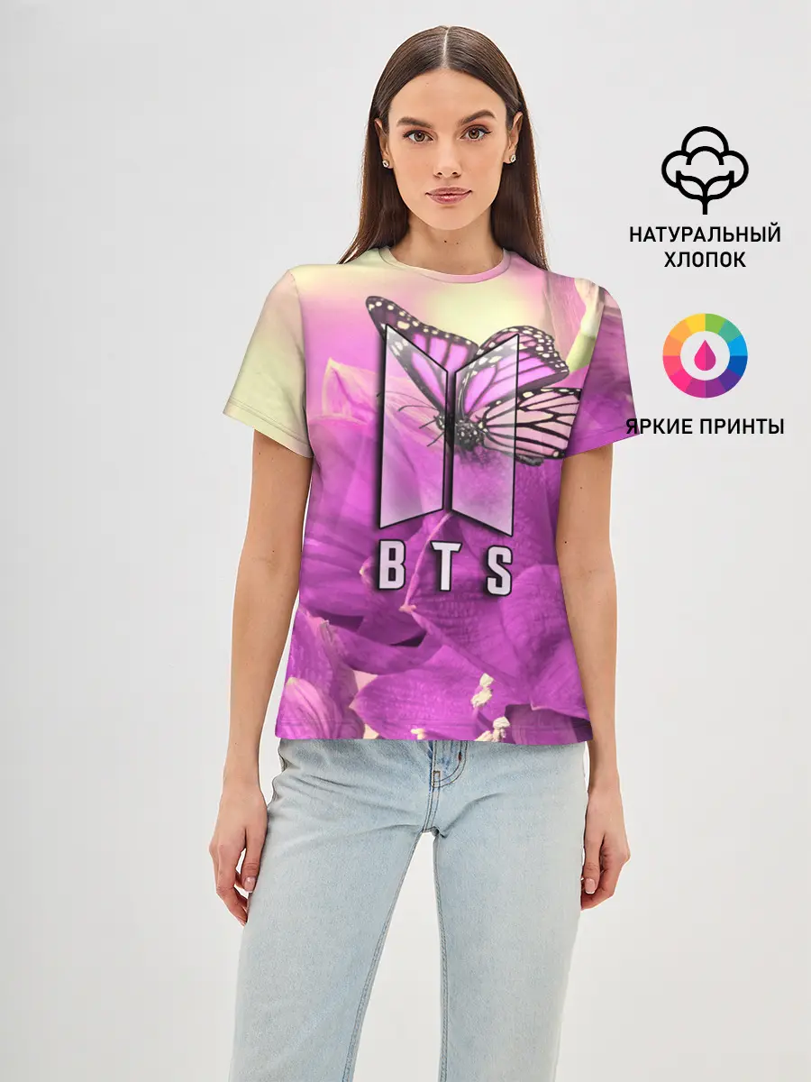 Женская базовая футболка / BTS