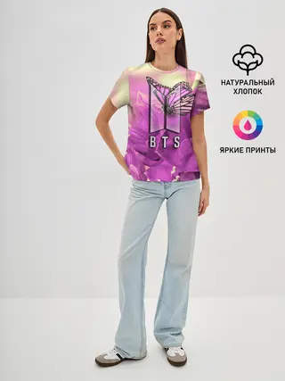 Женская базовая футболка / BTS