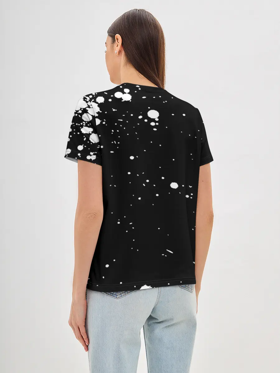 Женская базовая футболка / Кукрыниксы черепа