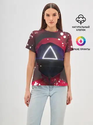 Женская базовая футболка / ТРЕУГОЛЬНИК | ОХРАНА