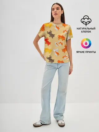 Женская базовая футболка / Рыбки