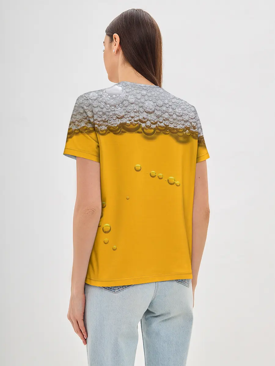 Женская базовая футболка / ПИВНОЕ СЧАСТЬЕ