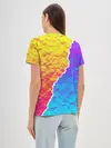 Женская базовая футболка / Цветные переливы