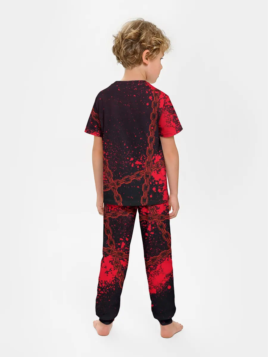 Детская пижама с брюками / Geometry Dash