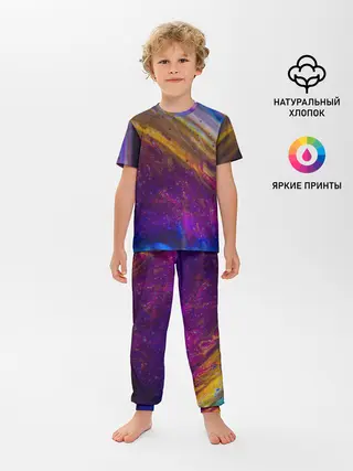 Детская пижама с брюками / Краска