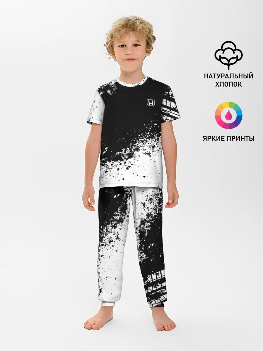 Детская пижама с брюками / Honda brand motors