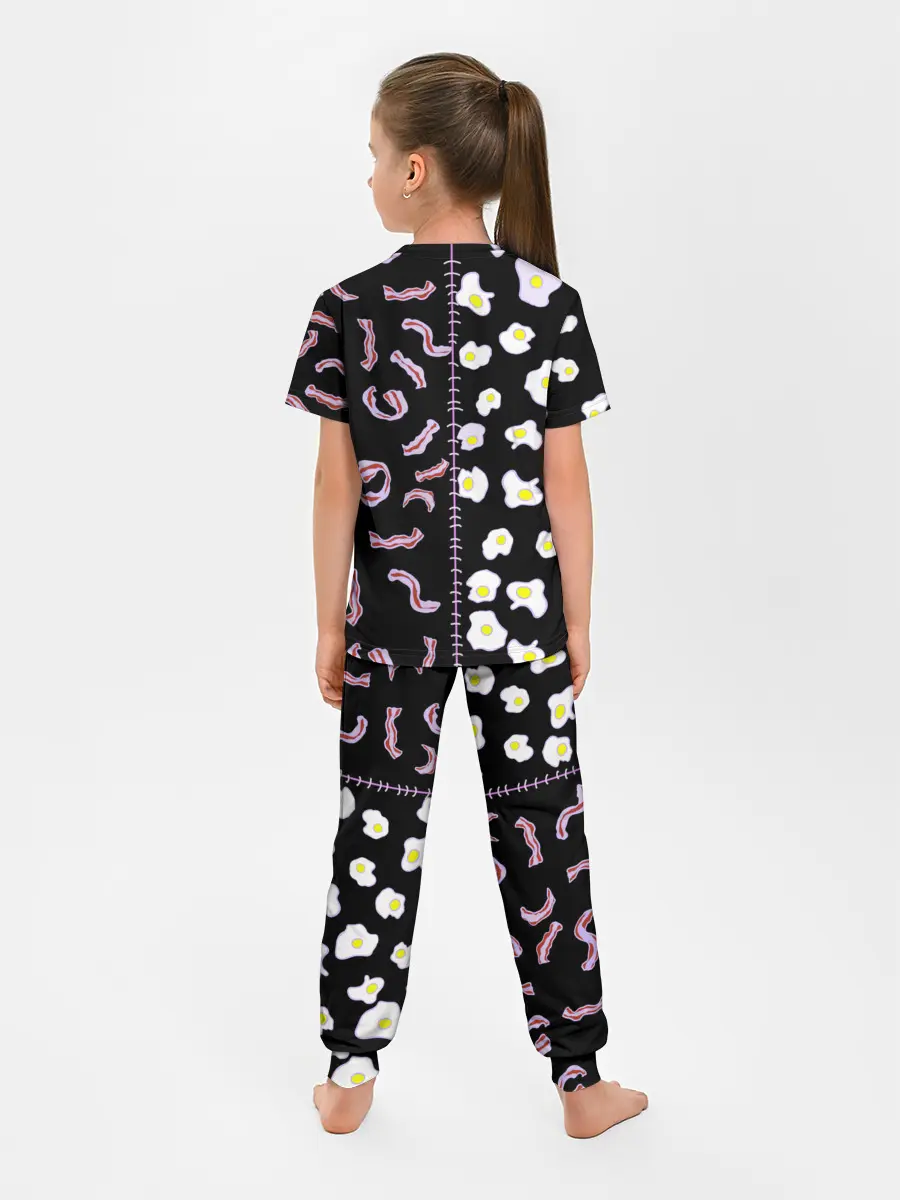 Детская пижама с брюками / Яичница с беконом