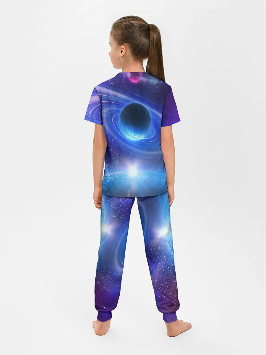 Детская пижама с брюками / Космос