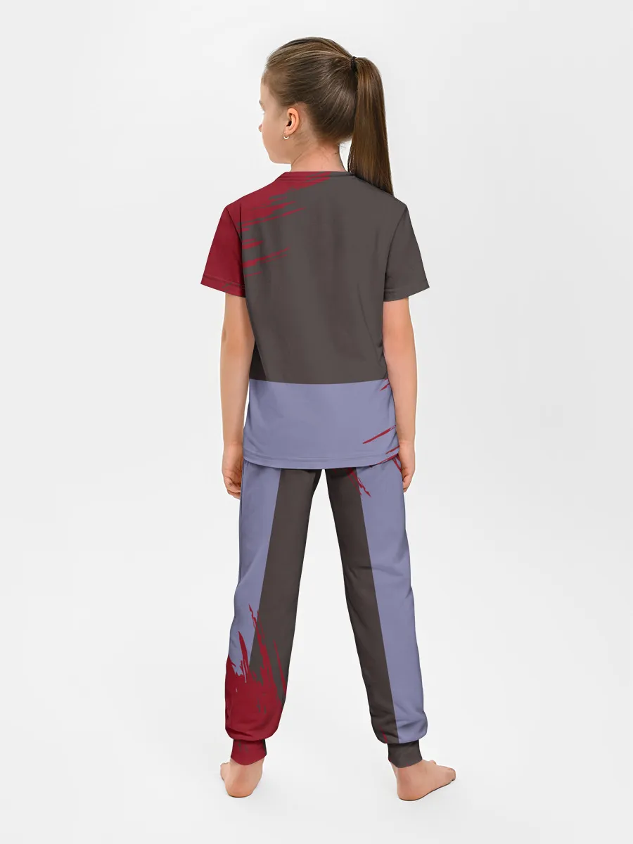 Детская пижама с брюками / КВАДРАТ НА ОТДЫХЕ | ИГРА В КАЛЬМАРА