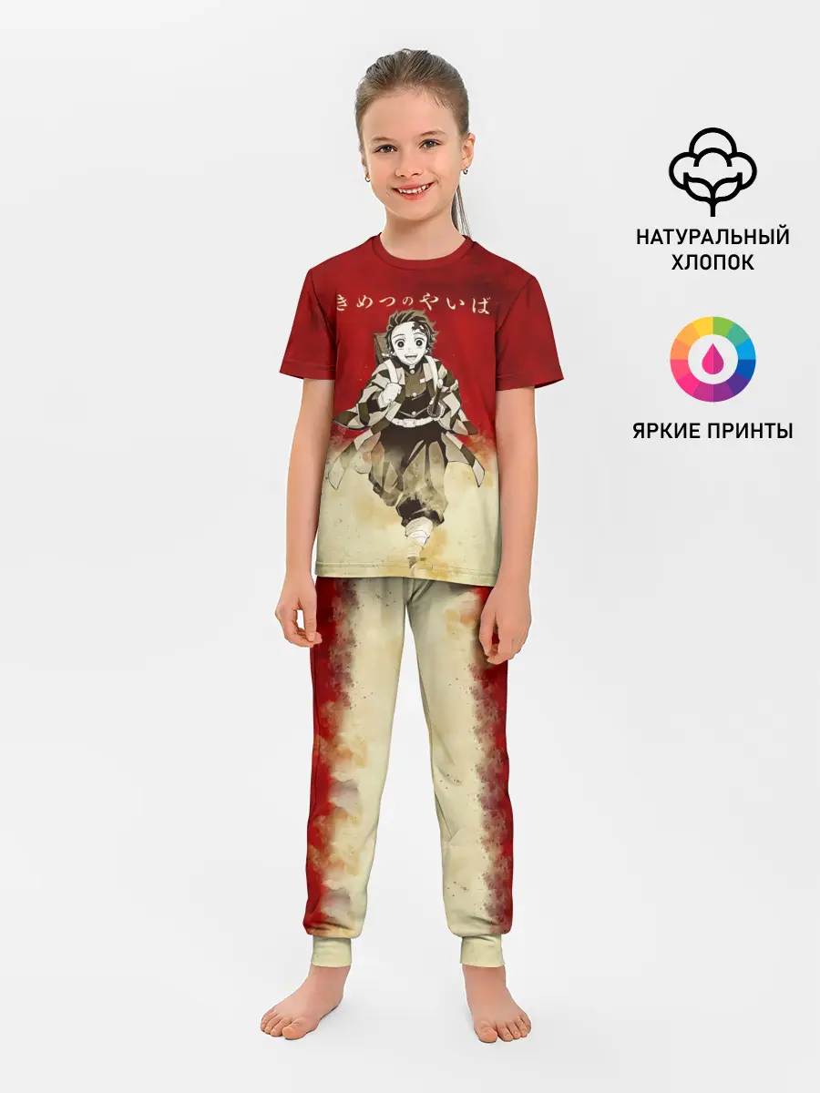 Детская пижама с брюками / Танджиро | Клинок, рассекающий демонов