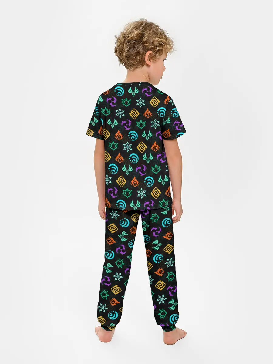 Детская пижама с брюками / GENSHIN IMPACT ЭМБЛЕМЫ / ГЕНШИН ИМПАКТ
