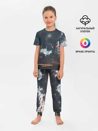 Детская пижама с брюками / Закат