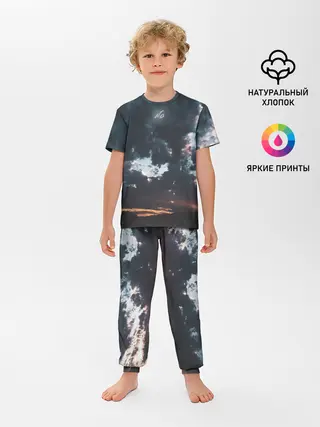Детская пижама с брюками / Закат