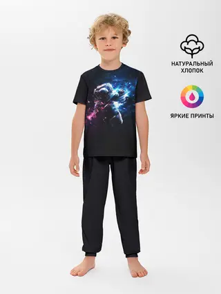 Детская пижама с брюками / В космосе