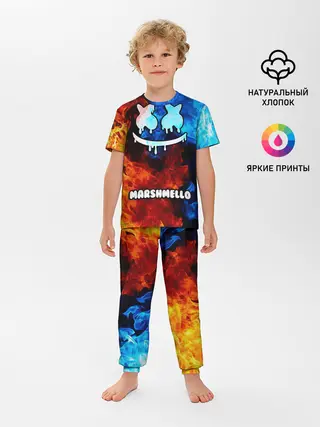 Детская пижама с брюками / РЮКЗАК MARSHMELLO
