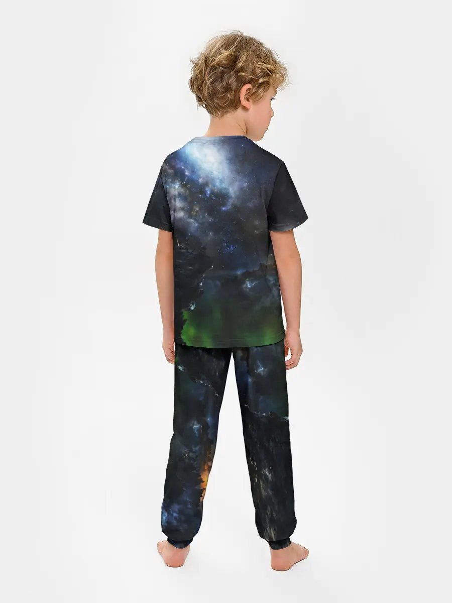 Детская пижама с брюками / Космос