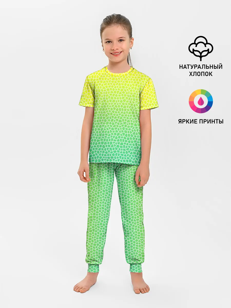 Детская пижама с брюками / Витражная мозаика