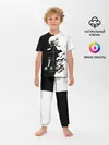 Детская пижама с брюками / Токийский гуль черно белый Кен