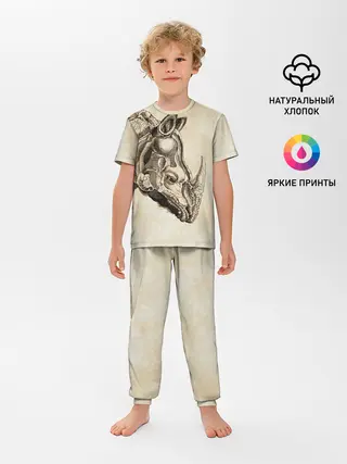 Детская пижама с брюками / Носорог