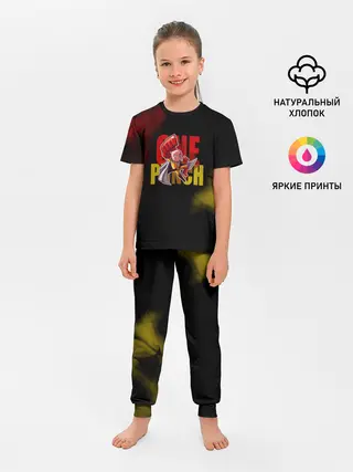 Детская пижама с брюками / Один удар Сайтамы