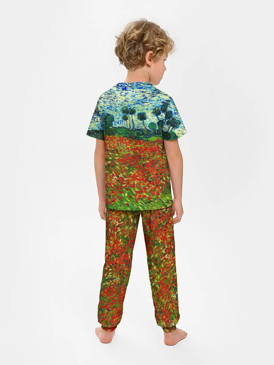 Детская пижама с брюками / Поле с маками, Ван Гог
