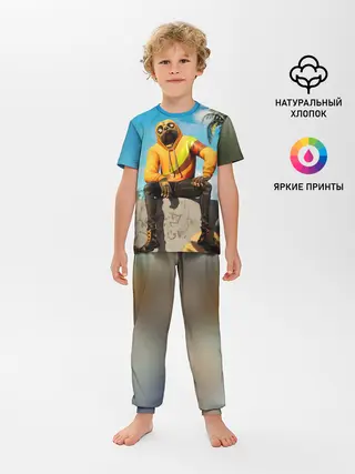 Детская пижама с брюками / Fortnite Doggy