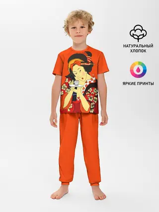 Детская пижама с брюками / Японка