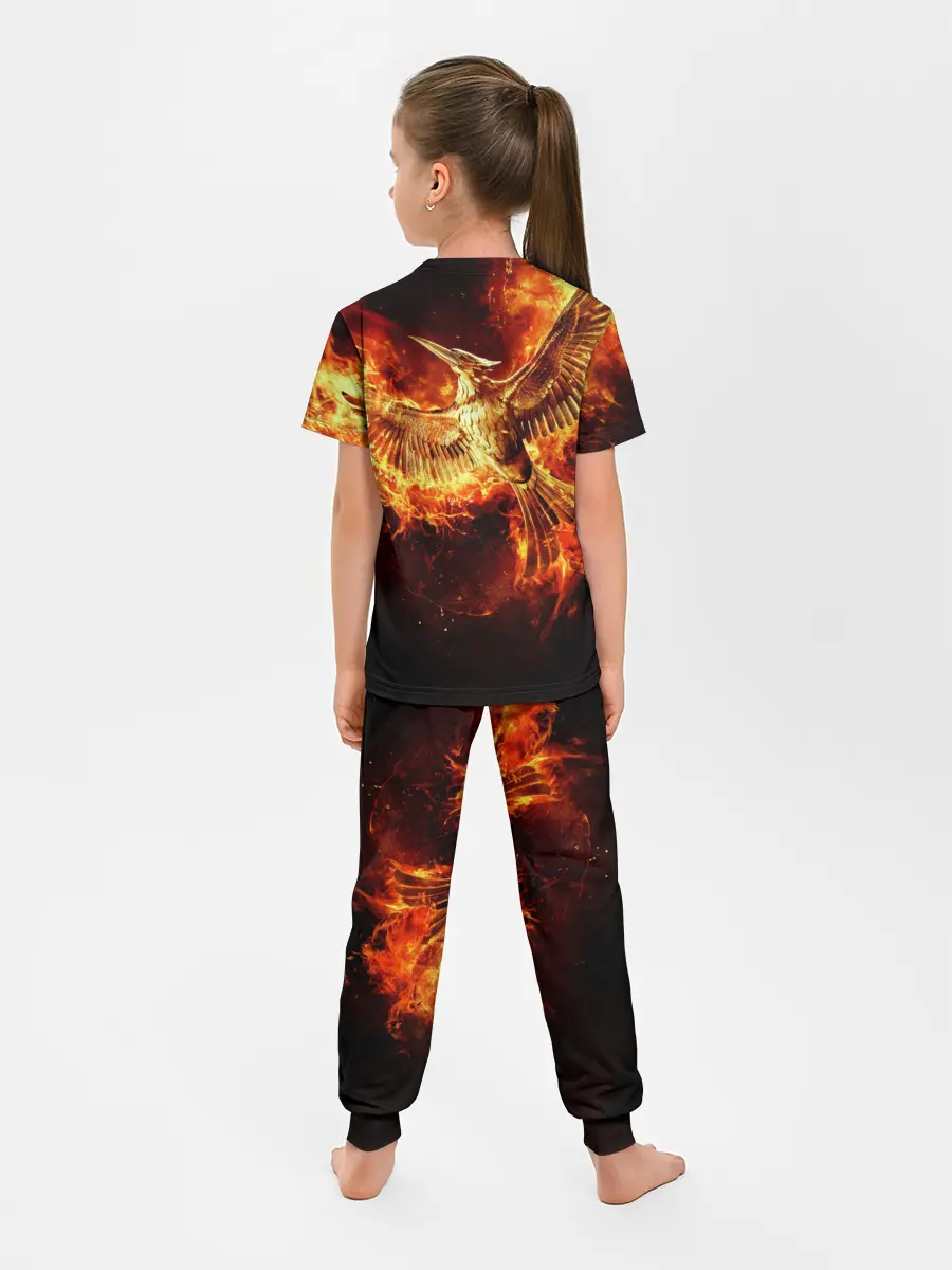 Детская пижама с брюками / Феникс в огне