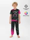 Детская пижама с брюками / Игра в кальмара разряд молнии.