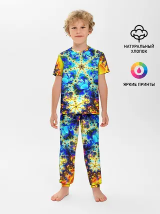 Детская пижама с брюками / ИЛЛЮЗИЯ ФРАКТАЛОВ