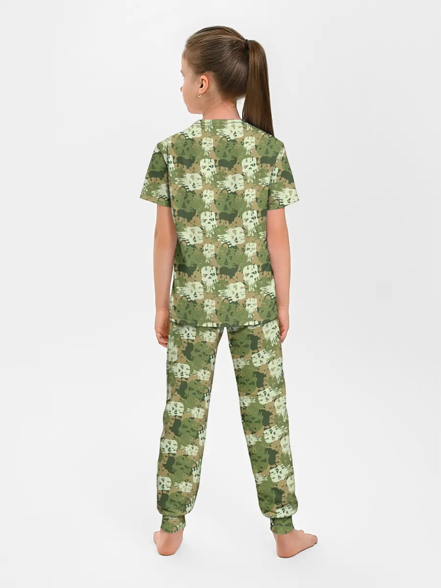 Детская пижама с брюками / Силуэты Черепов