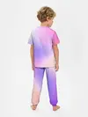 Детская пижама с брюками / светлый градиент розовый мода