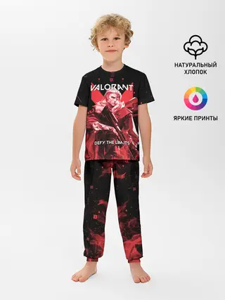 Детская пижама с брюками / VALORANT SOVA