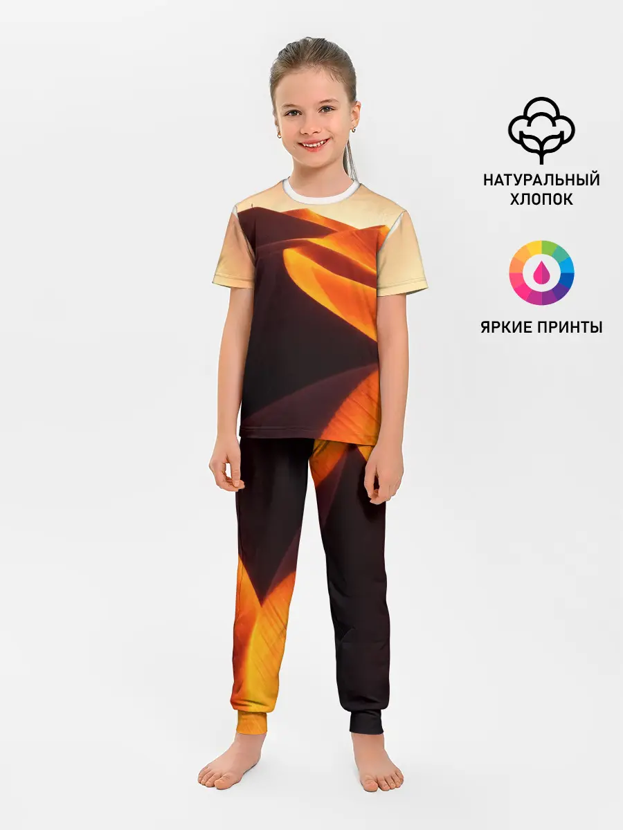 Детская пижама с брюками / Пустыня дюна барханы