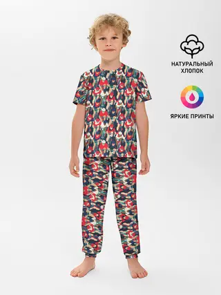 Детская пижама с брюками / Велогонка