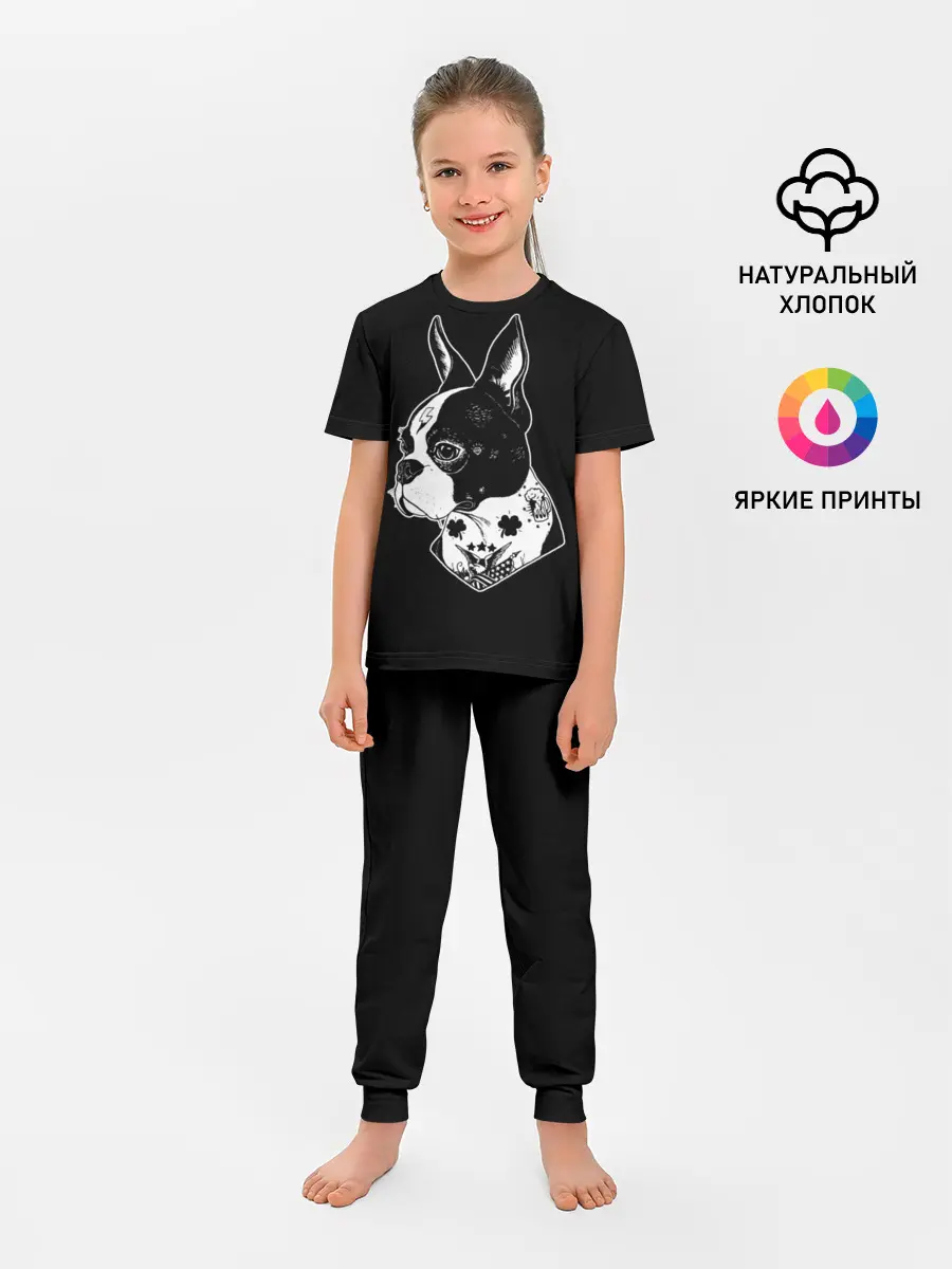 Детская пижама с брюками / Французский Бульдог
