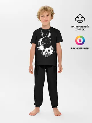 Детская пижама с брюками / Французский Бульдог
