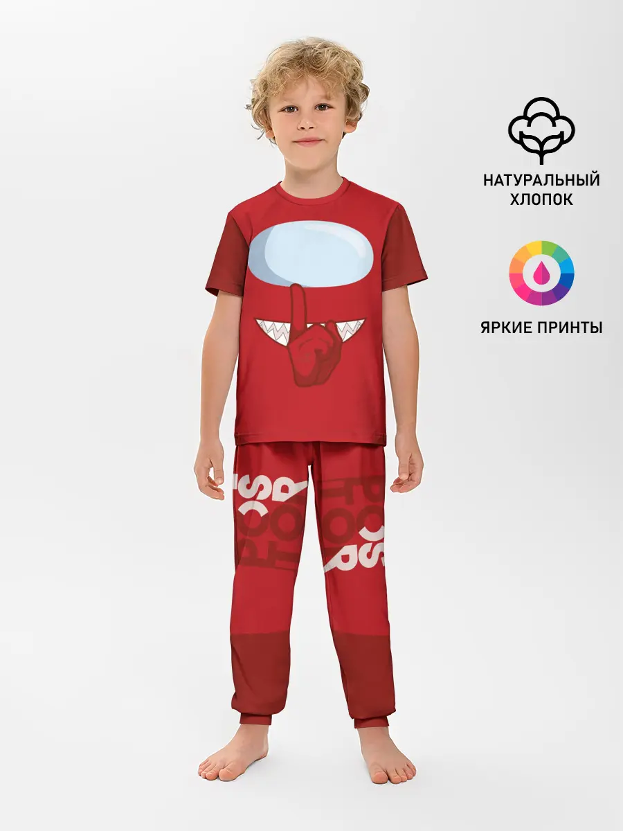 Детская пижама с брюками / AMONG US | RED IMPOSTOR