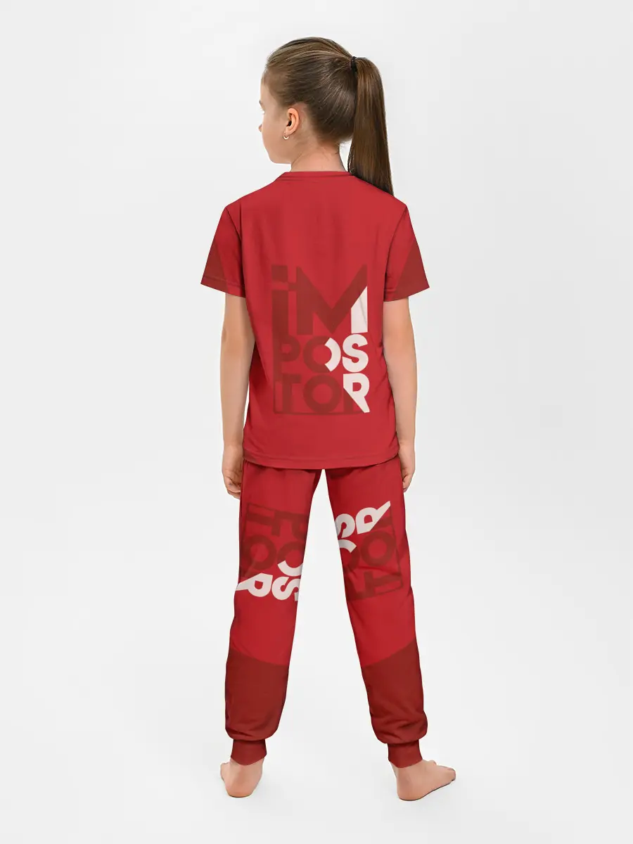 Детская пижама с брюками / AMONG US | RED IMPOSTOR