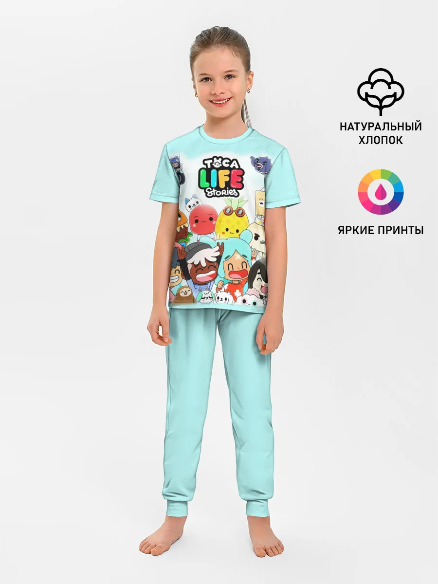 Детская пижама с брюками / Toca Boca | Тока Бока все персонажи