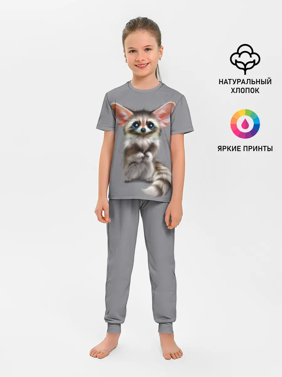 Детская пижама с брюками / Зверушка