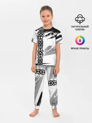 Детская пижама с брюками / Форма Казахстан