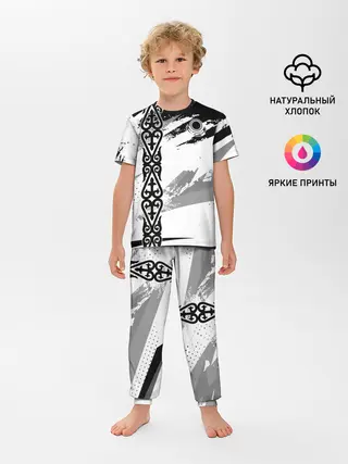 Детская пижама с брюками / Форма Казахстан
